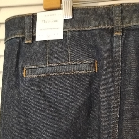 Talbots Daphne Wash High-Rise Flare Jeans - Picture 13 of 13